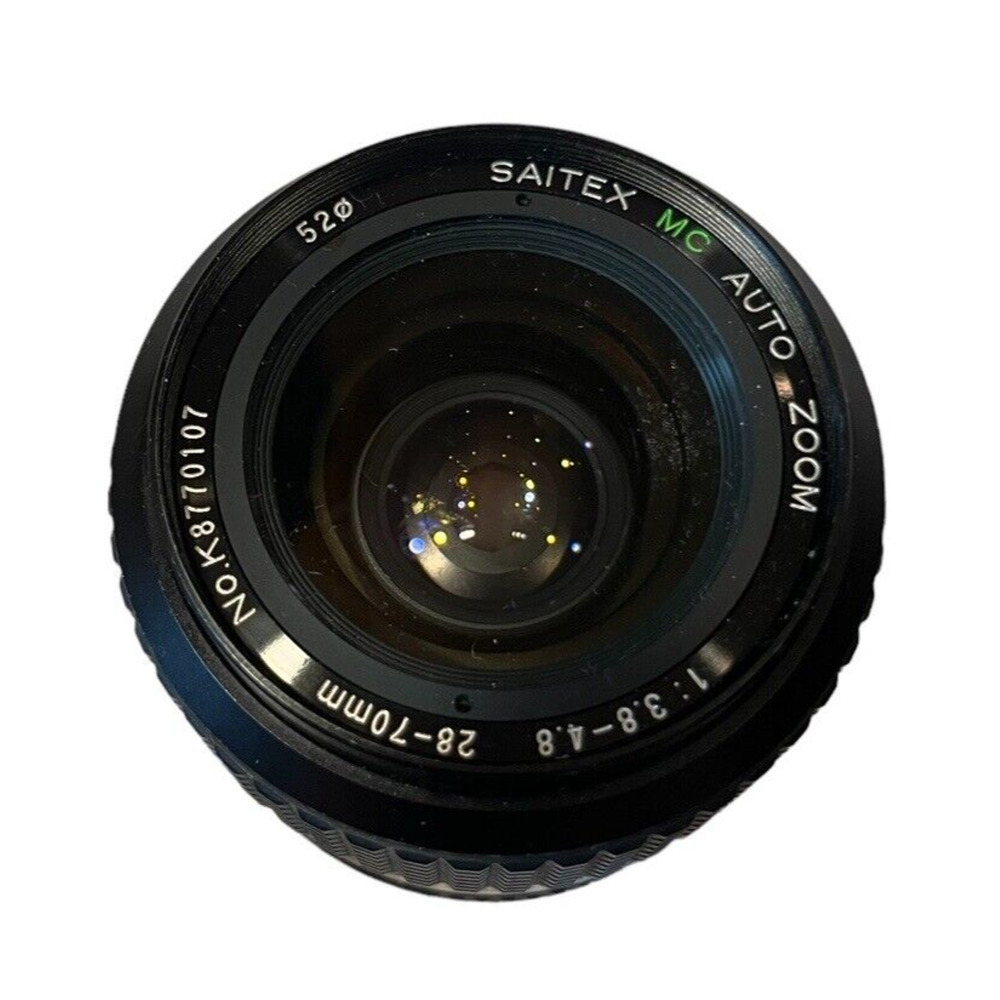 Saitex 28mm - 70mm Zoom Lens 1:3.8-4.8 No K8770107 w/ 1 lens cover